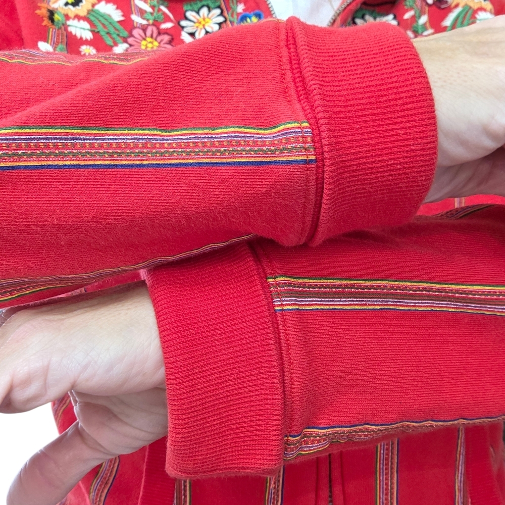 Vintage Custo Barcelona Embroidered Zip Jacket Size 4 Boho Festival Y2K - Picture 6 of 9